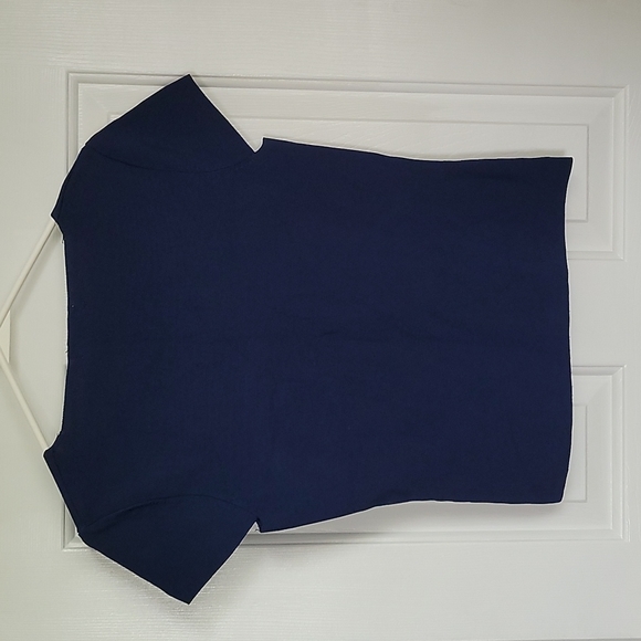 August Silk Logic Navy Blue cap sleeved sweater - Picture 4 of 6